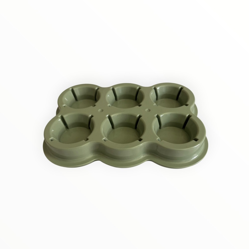 Baby Bullet Tip Proof Tray Green 6 Cup Jar Holder Baby Food Replacement Part
